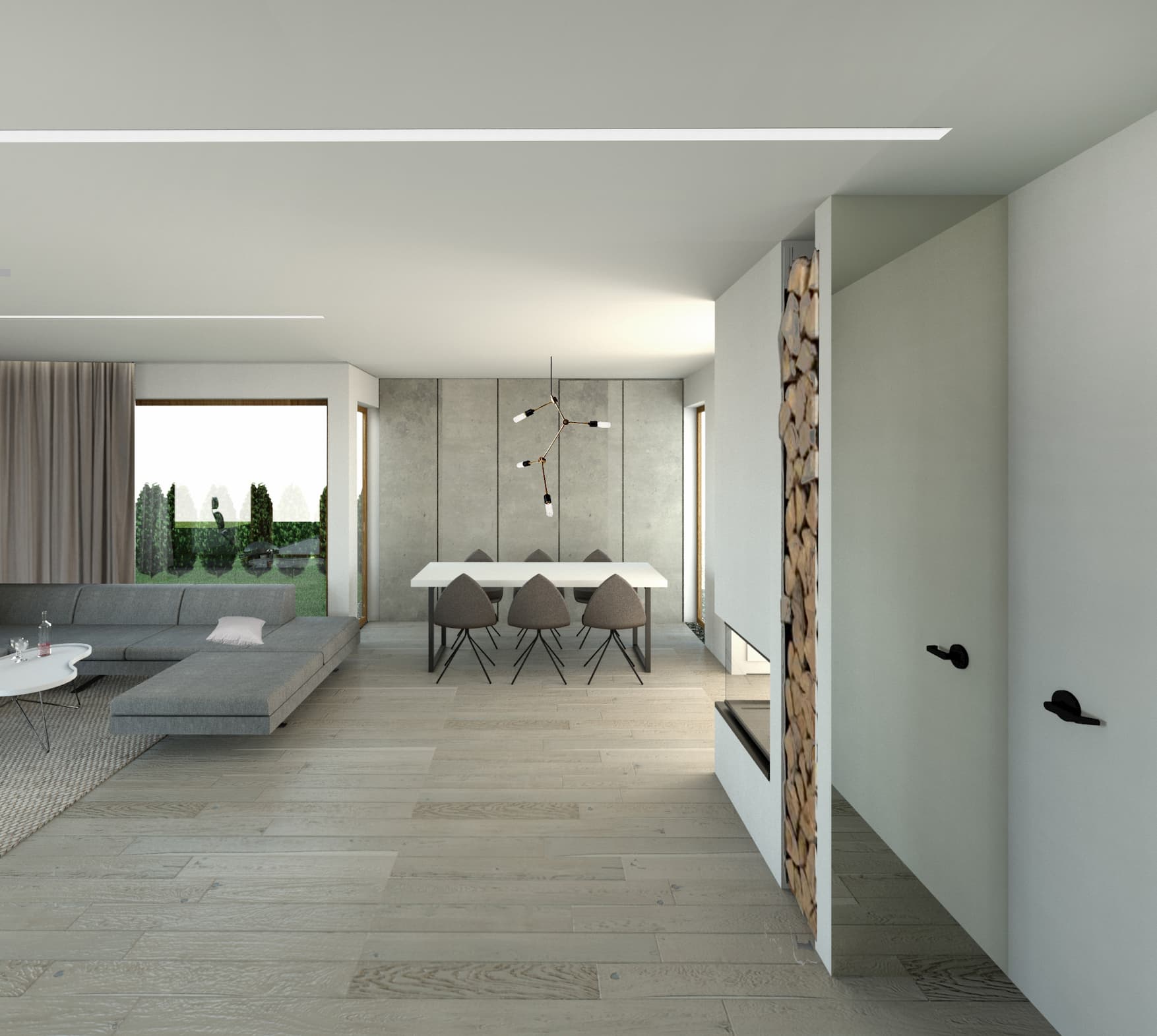 Projekt Wnętrze domu w Gdańsku